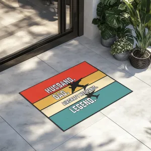 Husband & Dad & Aircraft Mechanic & Legend Designed Door Mats door entrance rug