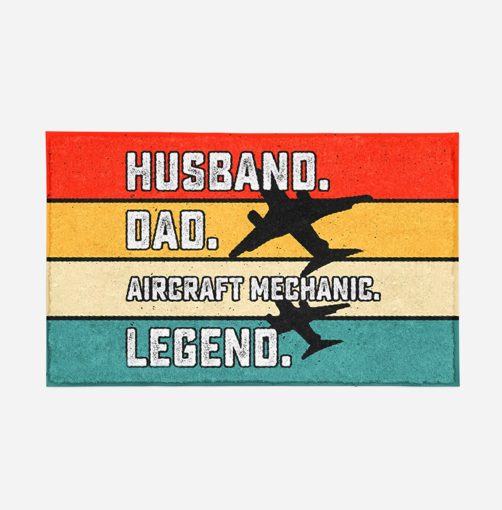 Husband & Dad & Aircraft Mechanic & Legend Designed Door Mats
