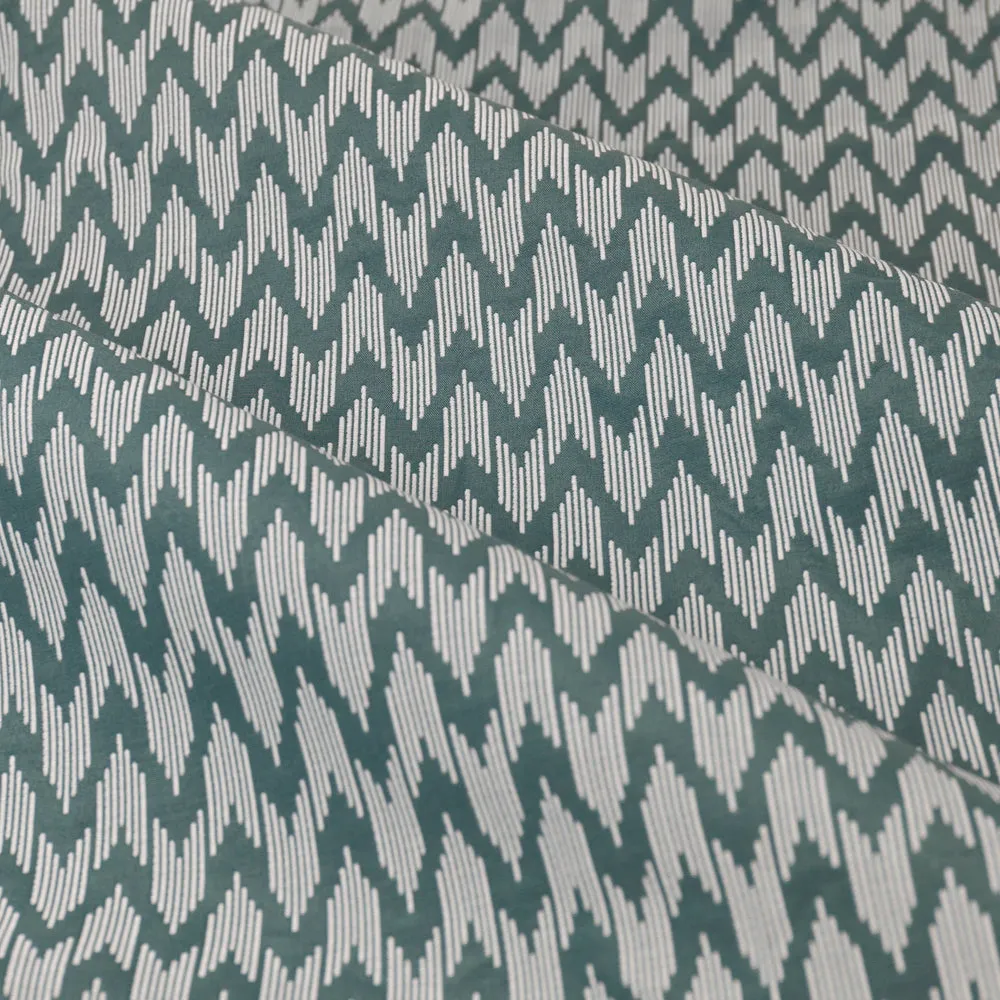 Hutton Jacquard Pencil Pleat Curtains Blue