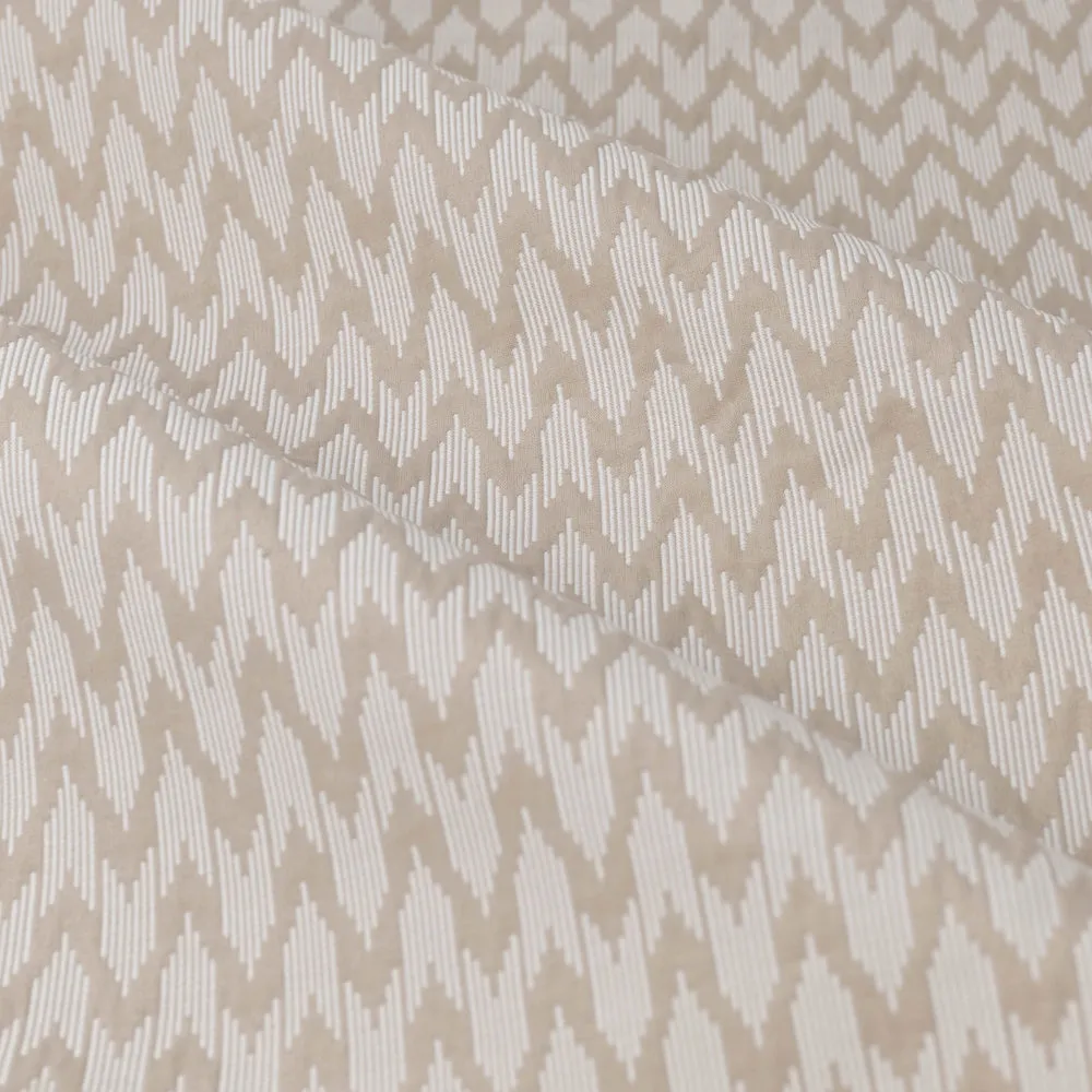 Hutton Jacquard Pencil Pleat Curtains Linen