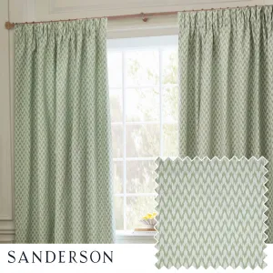 Hutton Jacquard Pencil Pleat Curtains Sage modern fashion rug  