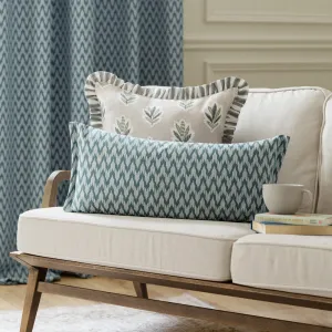 Hutton Woven Jacquard Cushion Blue modern fashion rug  