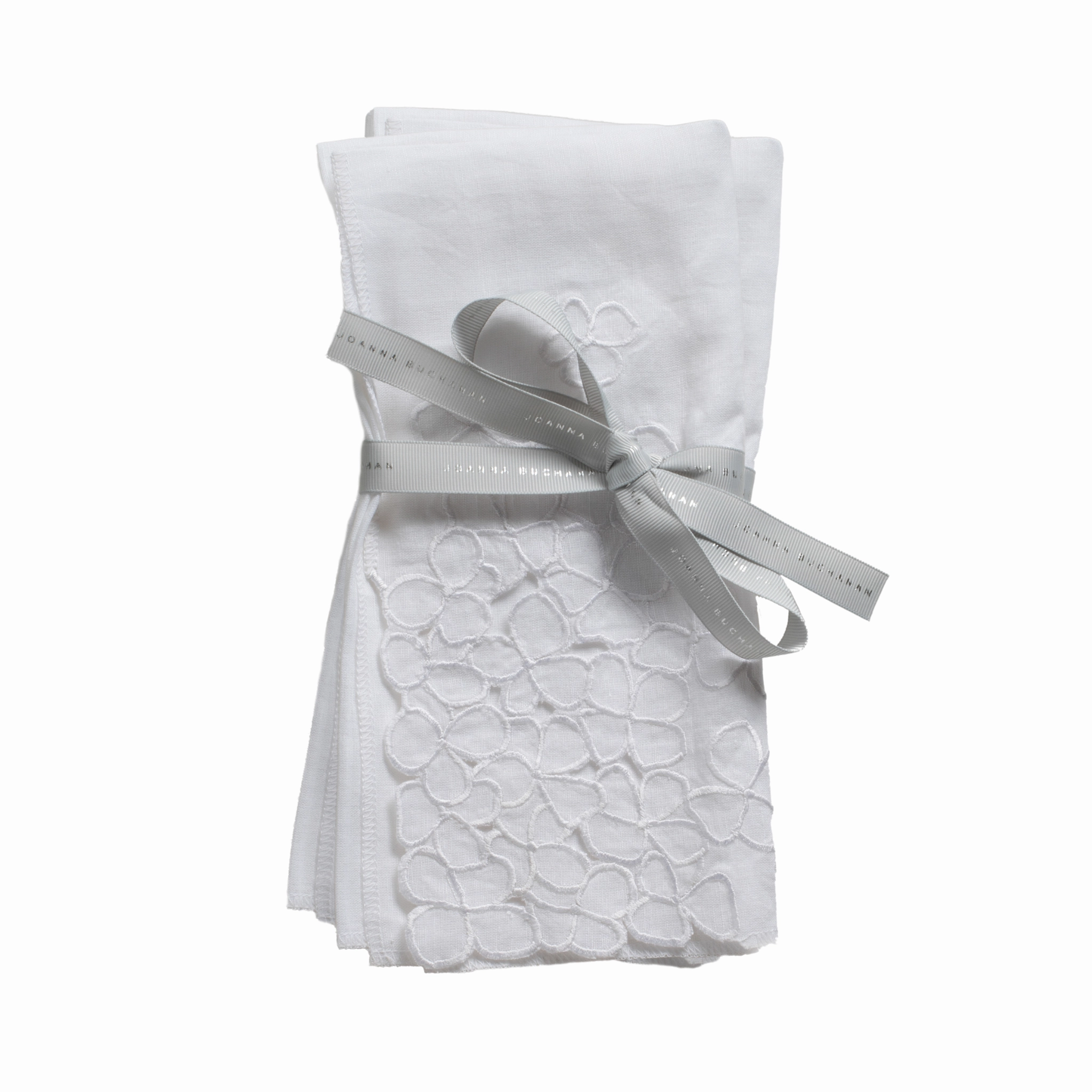 Hydrangea Dinner Napkins, White, Set of Two cute desktop display