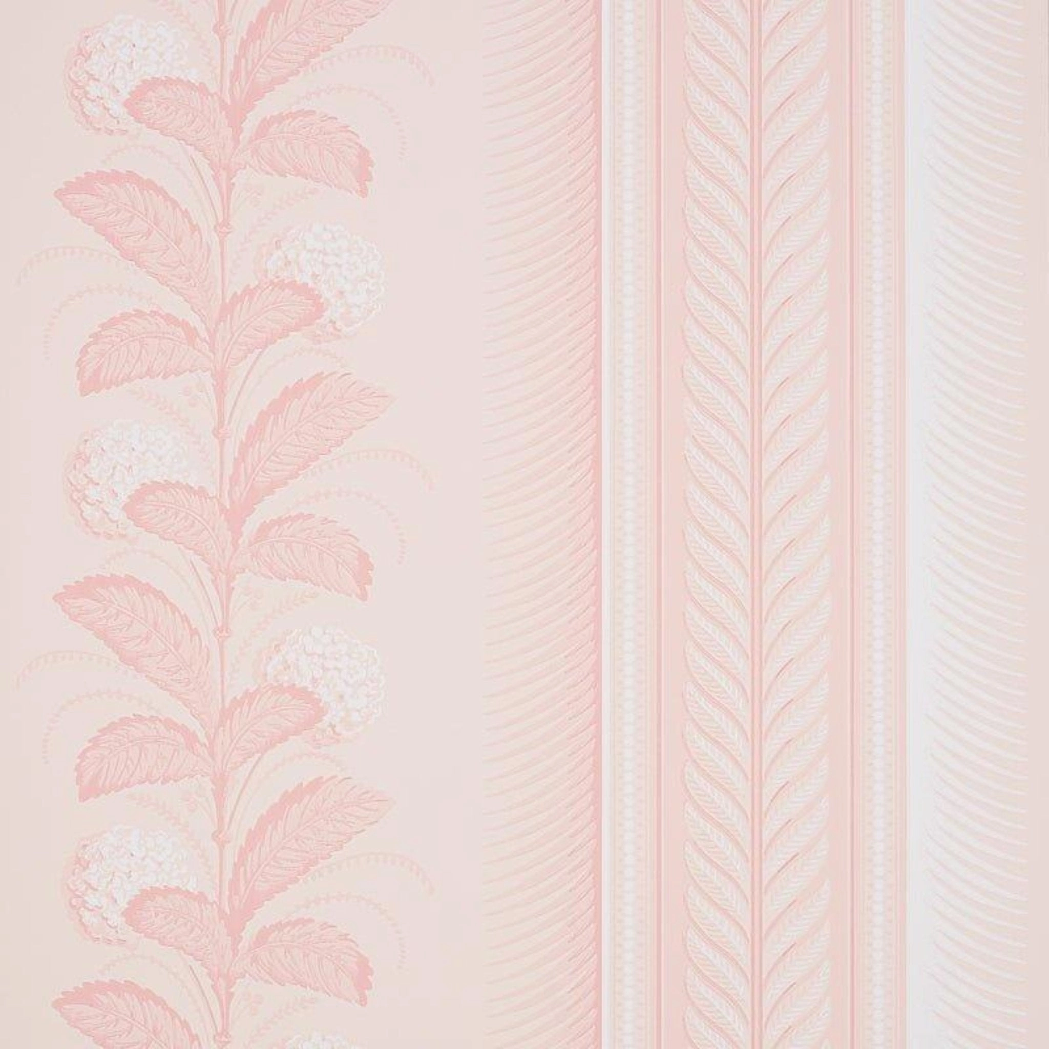 Hydrangea Drape Wallpaper in Blush paper wall covering