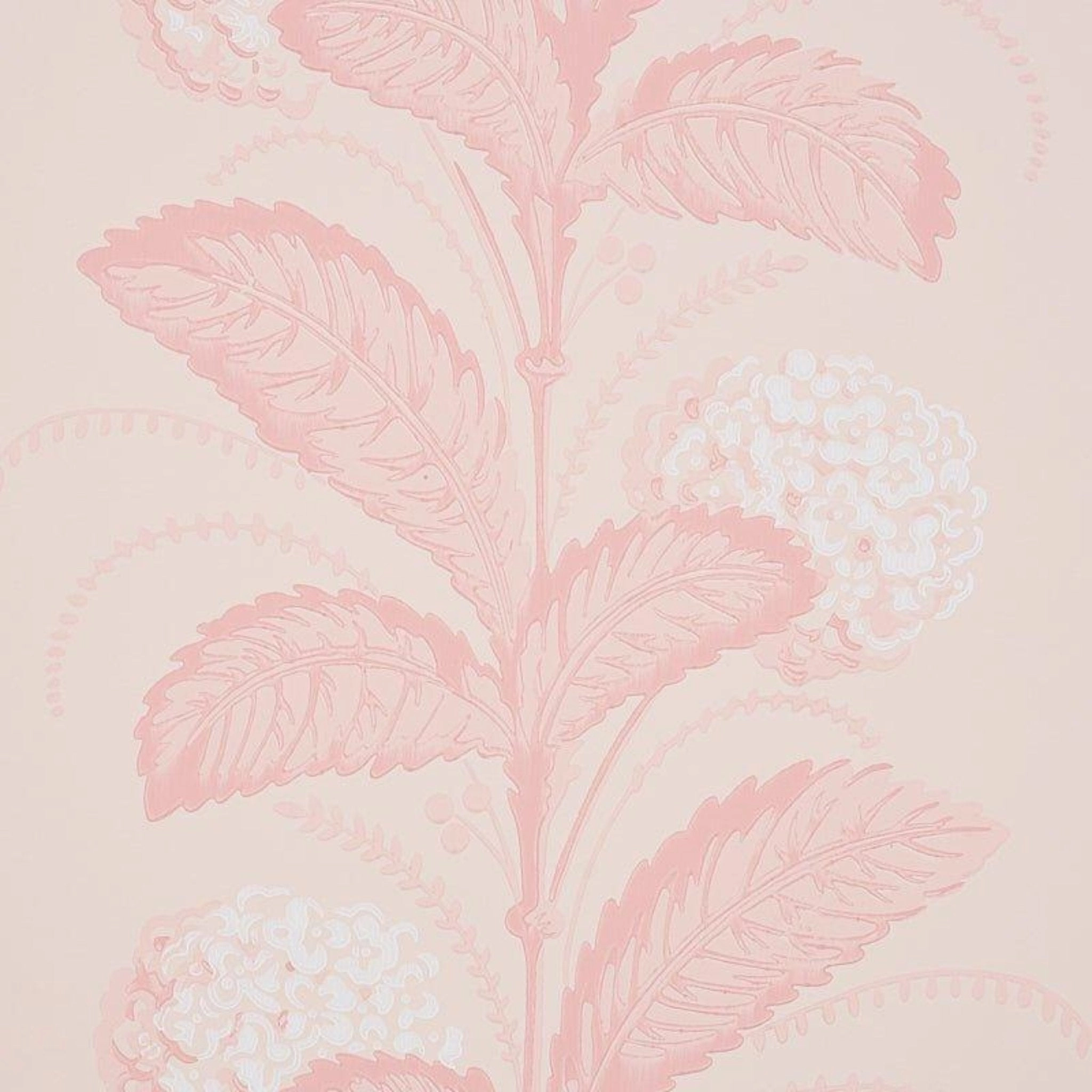 Hydrangea Drape Wallpaper in Blush