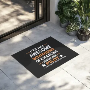 I am an Awesome Boyfriend Designed Door Mats door entrance rug