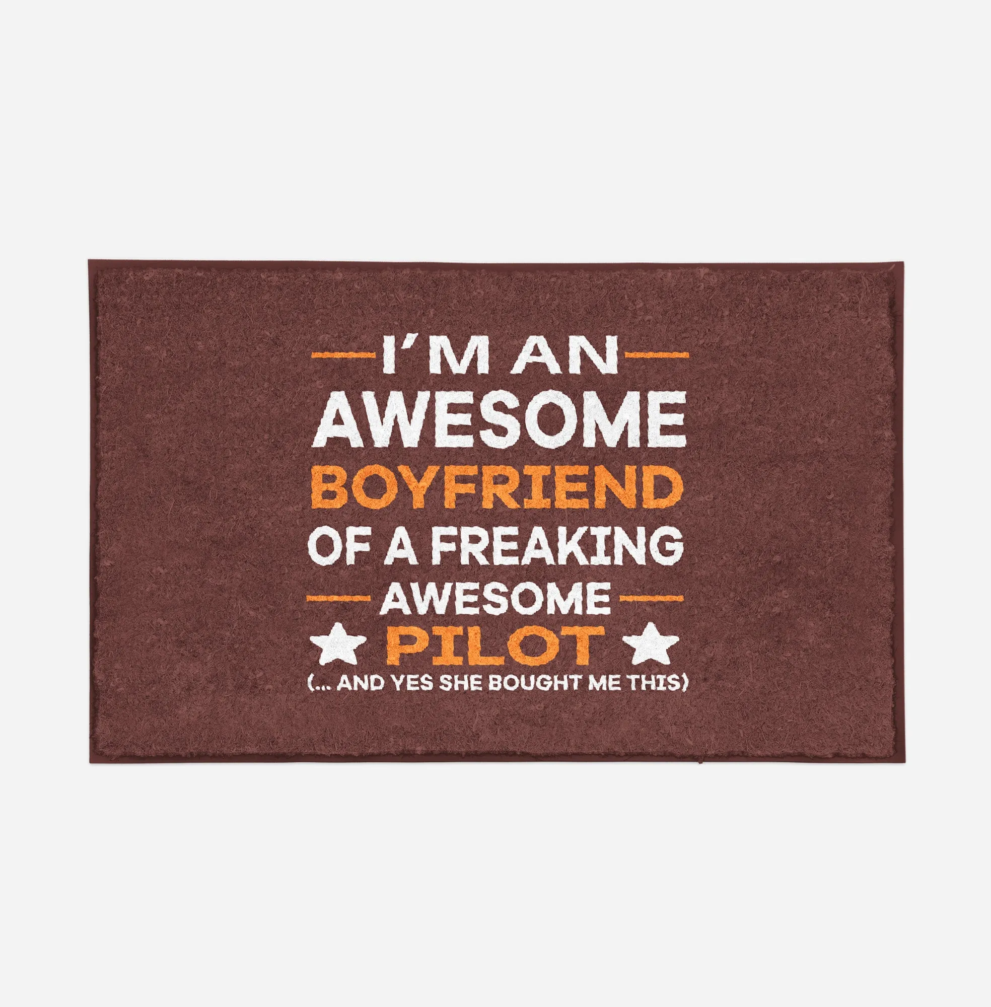 I am an Awesome Boyfriend Designed Door Mats