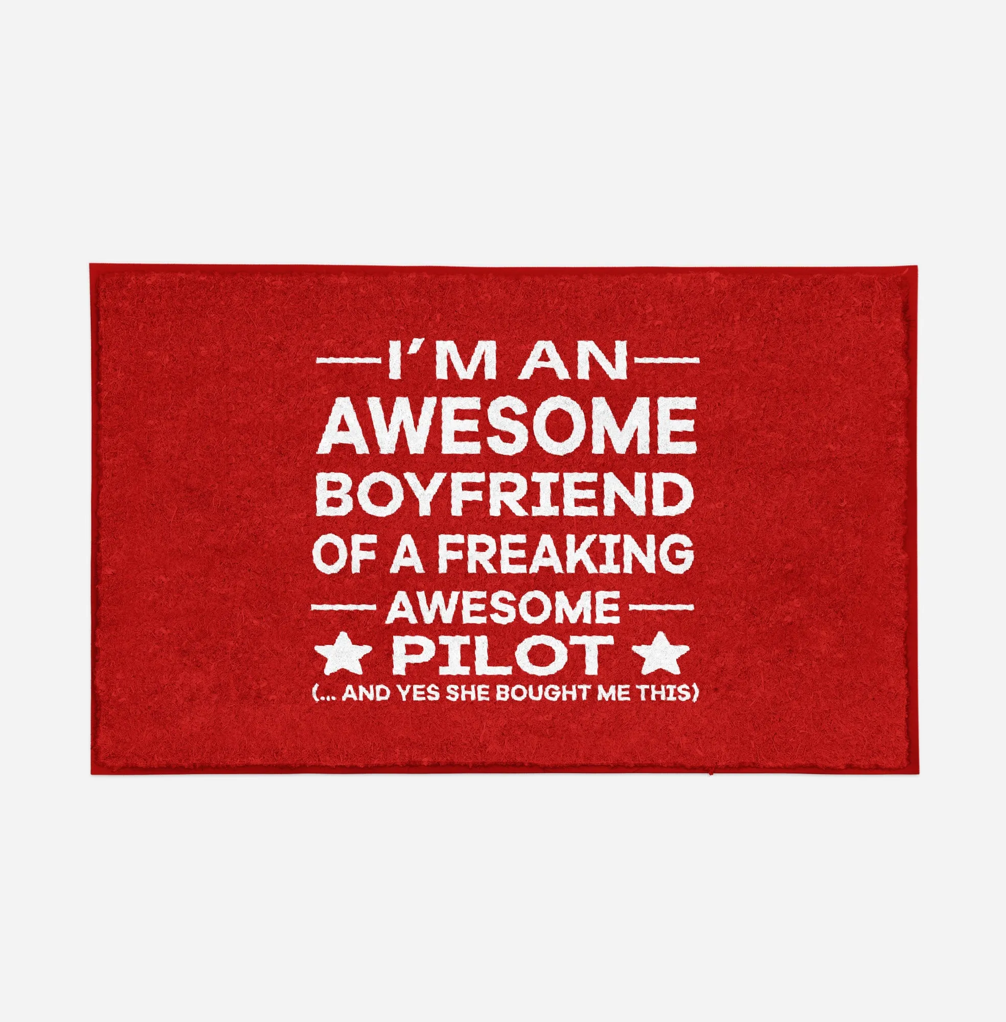 I am an Awesome Boyfriend Designed Door Mats