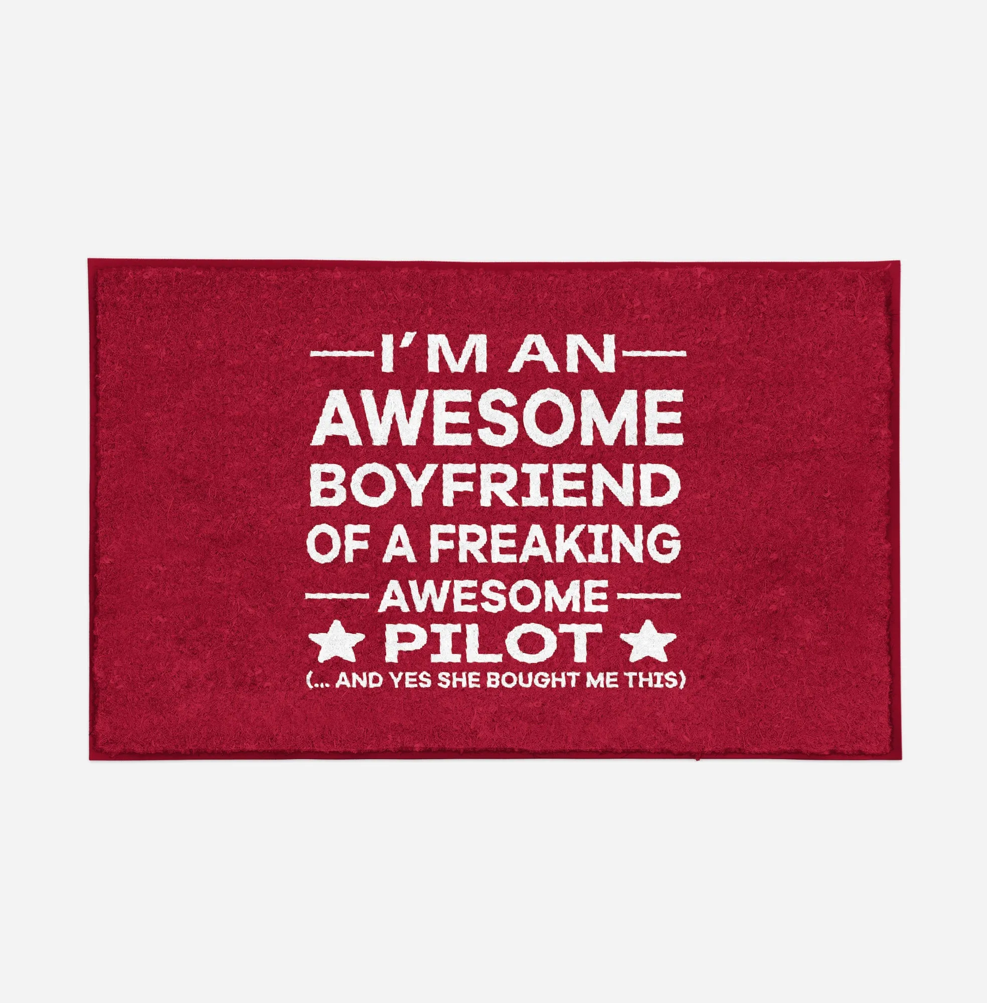 I am an Awesome Boyfriend Designed Door Mats