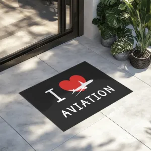 I Love Aviation Designed Door Mats door entrance rug