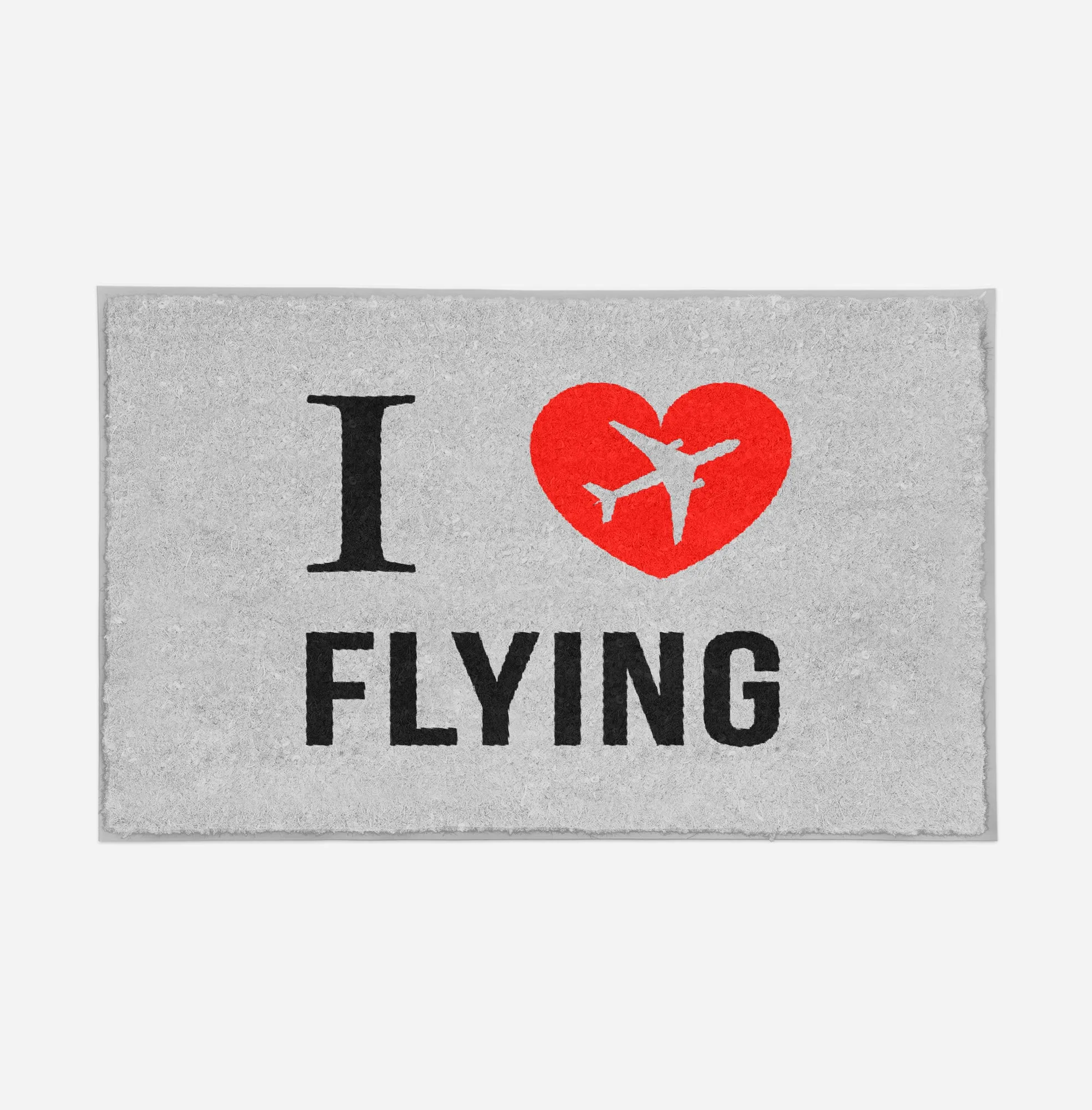 I Love Flying Designed Door Mats