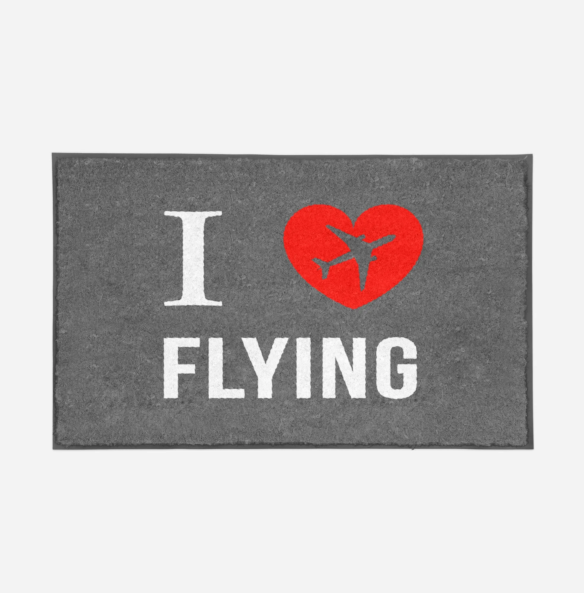 I Love Flying Designed Door Mats