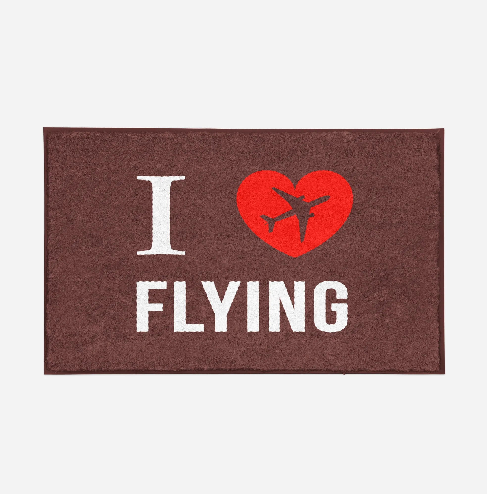 I Love Flying Designed Door Mats