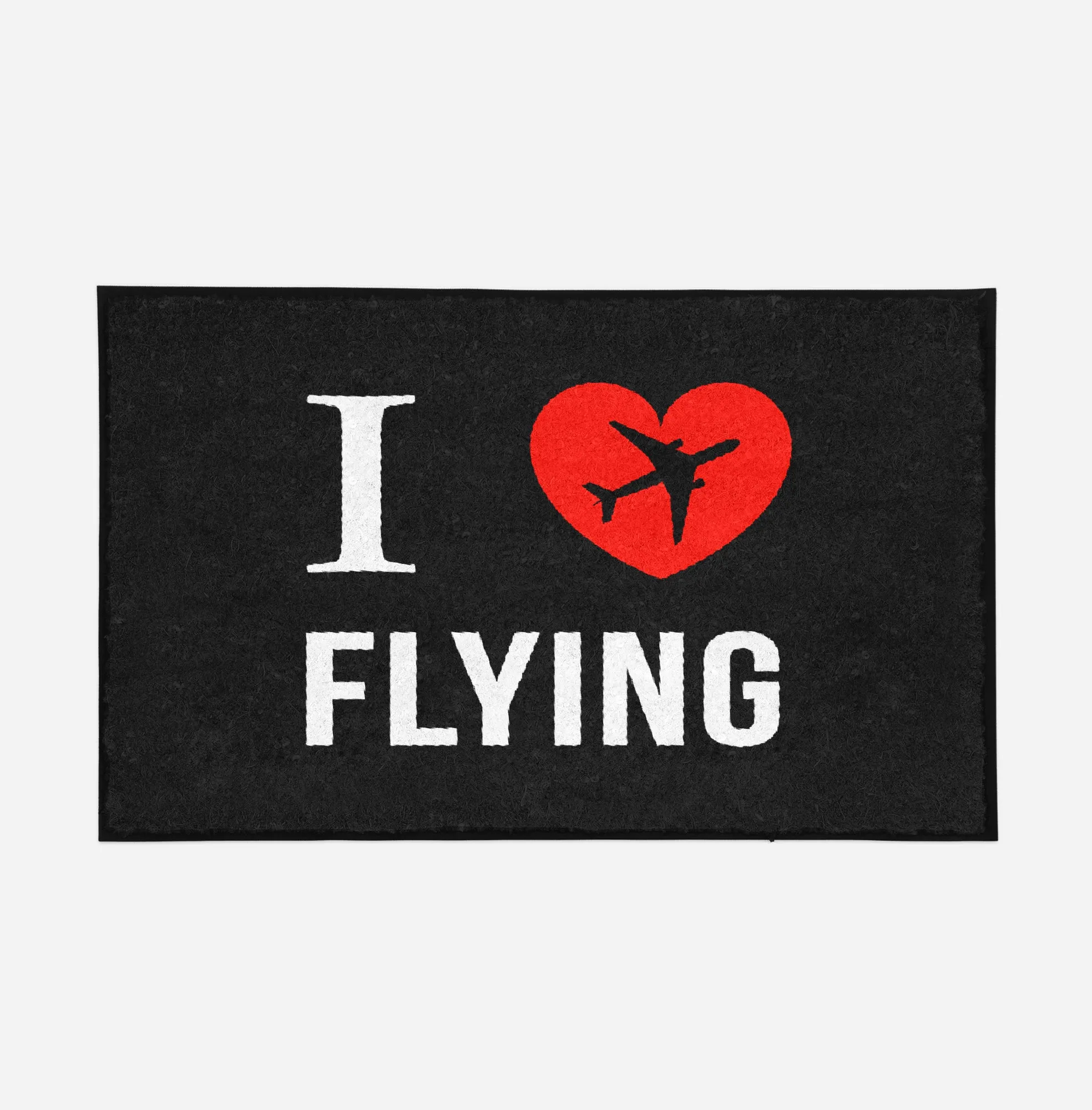 I Love Flying Designed Door Mats