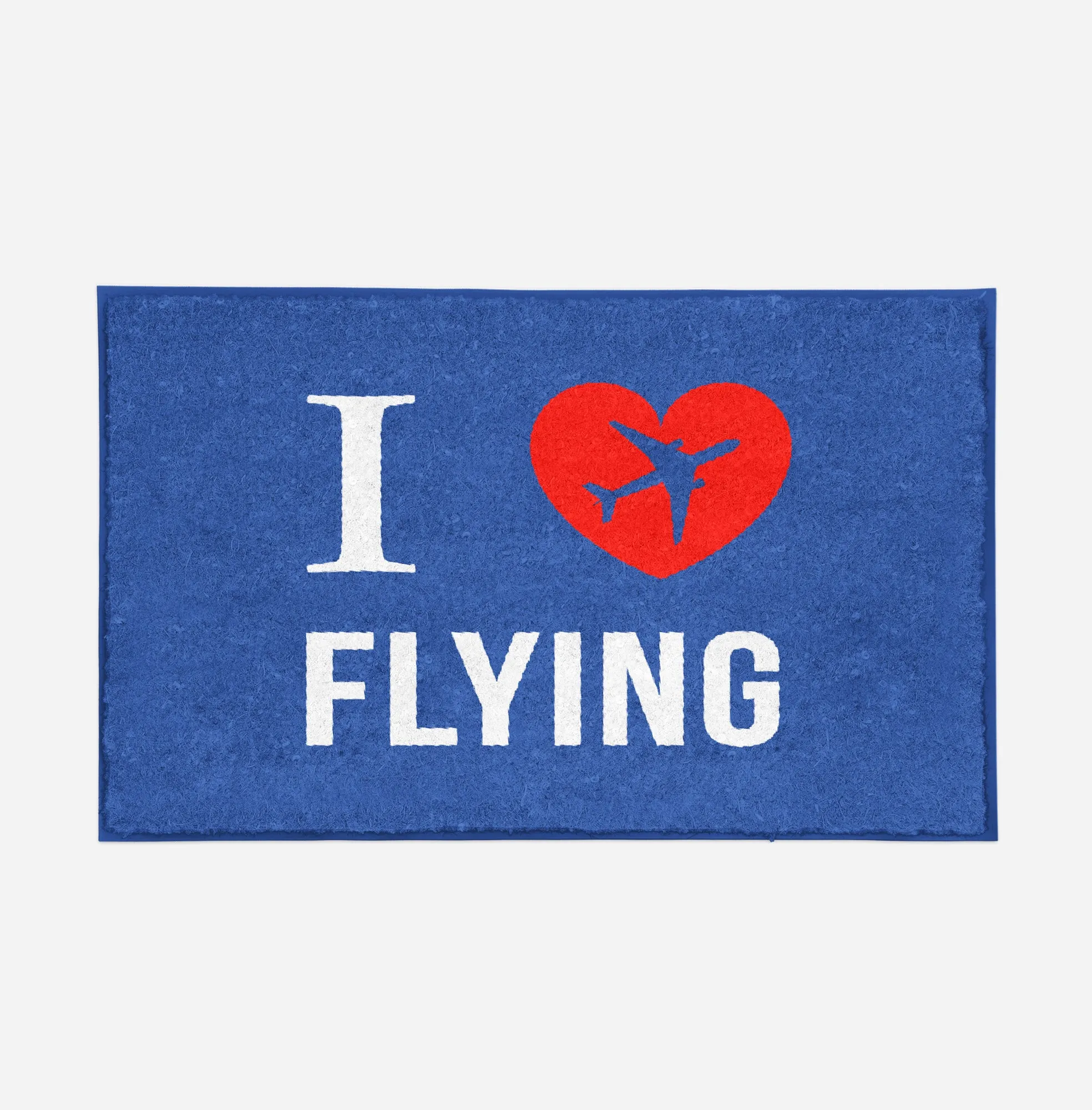 I Love Flying Designed Door Mats