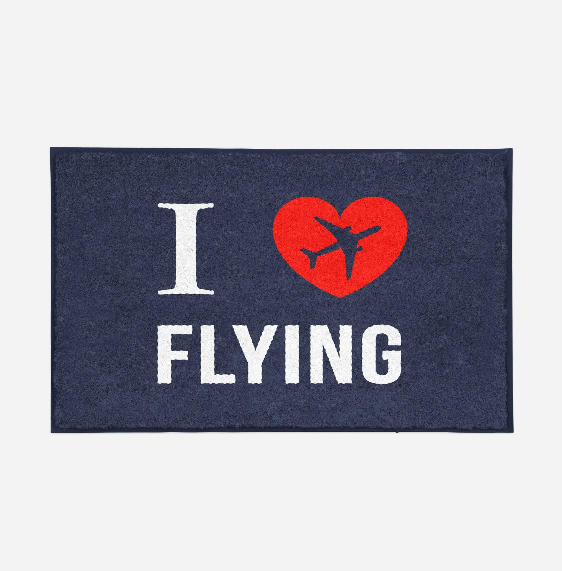 I Love Flying Designed Door Mats