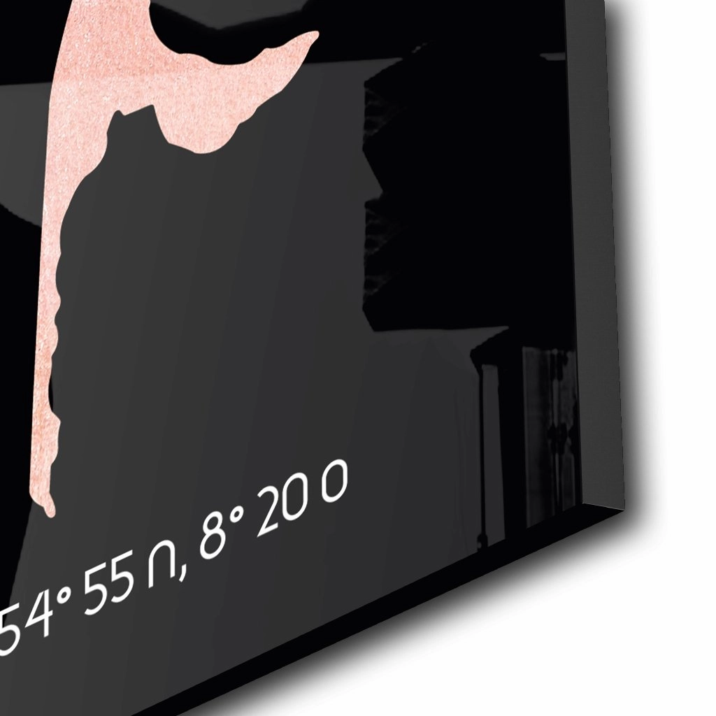 I Love Sylt Coords Ros on Acrylic