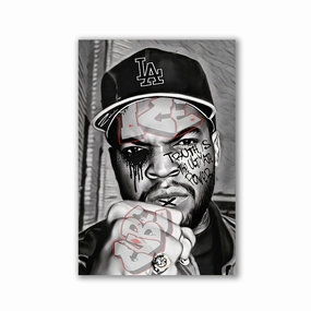Ice Cube by Zuppini framed mural artwork