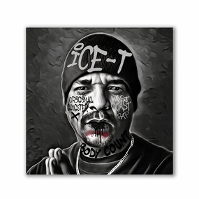 Ice T by Zuppini framed mural artwork