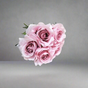 Iced lilac rose bunch decorative home ornament