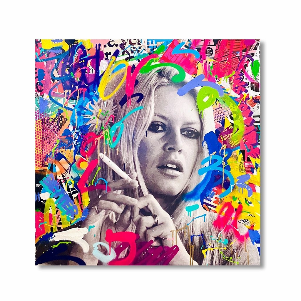 Iconic BB by RS Artist framed mural artwork