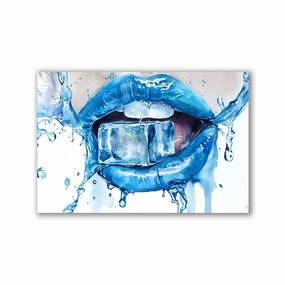 Icy Lips by Himmelmiez framed mural artwork