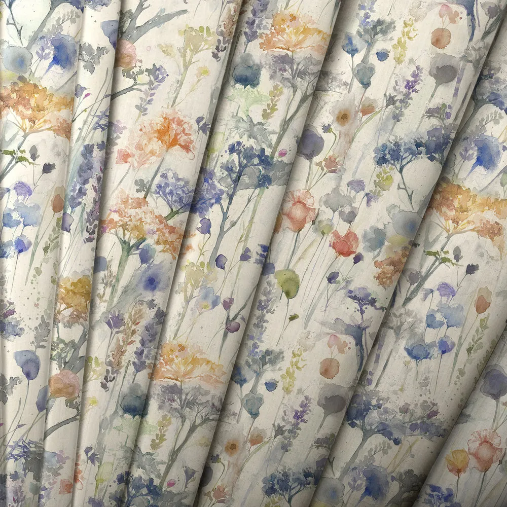 Ilinizas Printed Cotton Made to Measure Roman Blinds Clementine Natural
