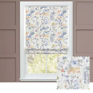 Ilinizas Printed Cotton Made to Measure Roman Blinds Clementine chic floor carpet  