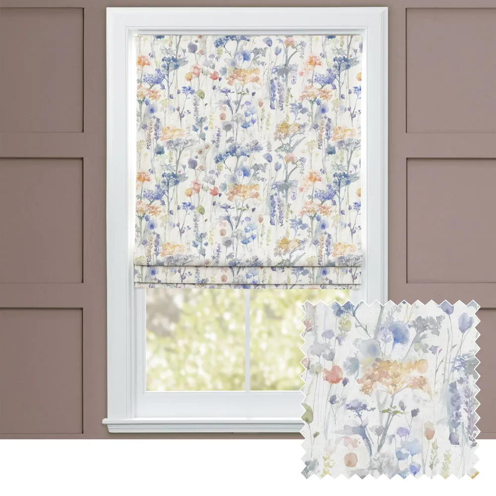 Ilinizas Printed Cotton Made to Measure Roman Blinds Clementine chic floor carpet  