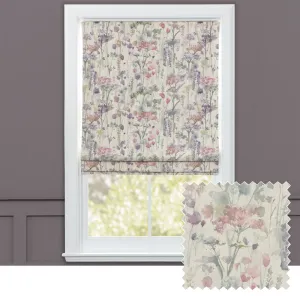 Ilinizas Printed Cotton Made to Measure Roman Blinds Coral Natural chic floor carpet  