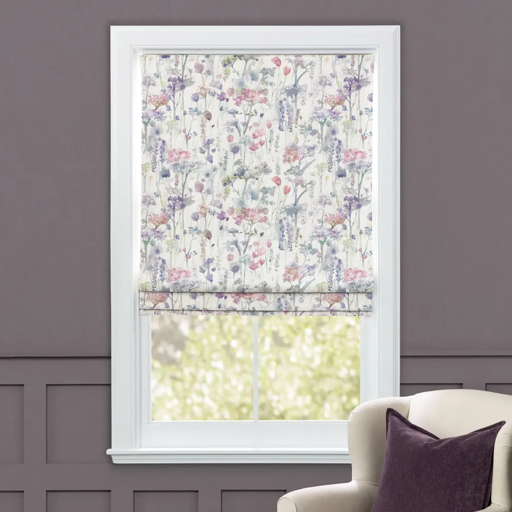 Ilinizas Printed Cotton Made to Measure Roman Blinds Coral
