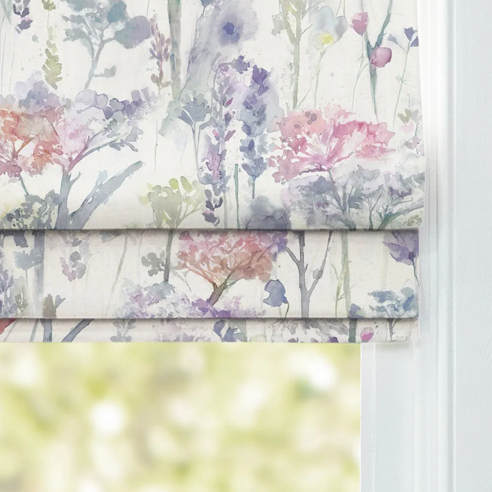 Ilinizas Printed Cotton Made to Measure Roman Blinds Coral