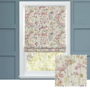 Ilinizas Printed Cotton Made to Measure Roman Blinds Poppy Natural modern fashion rug  