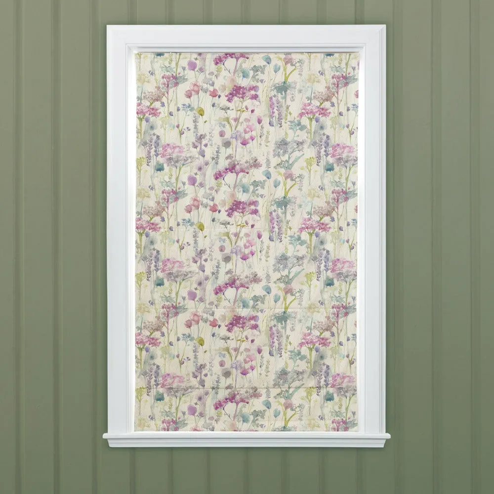 Ilinizas Printed Cotton Made to Measure Roman Blinds Summer Natural