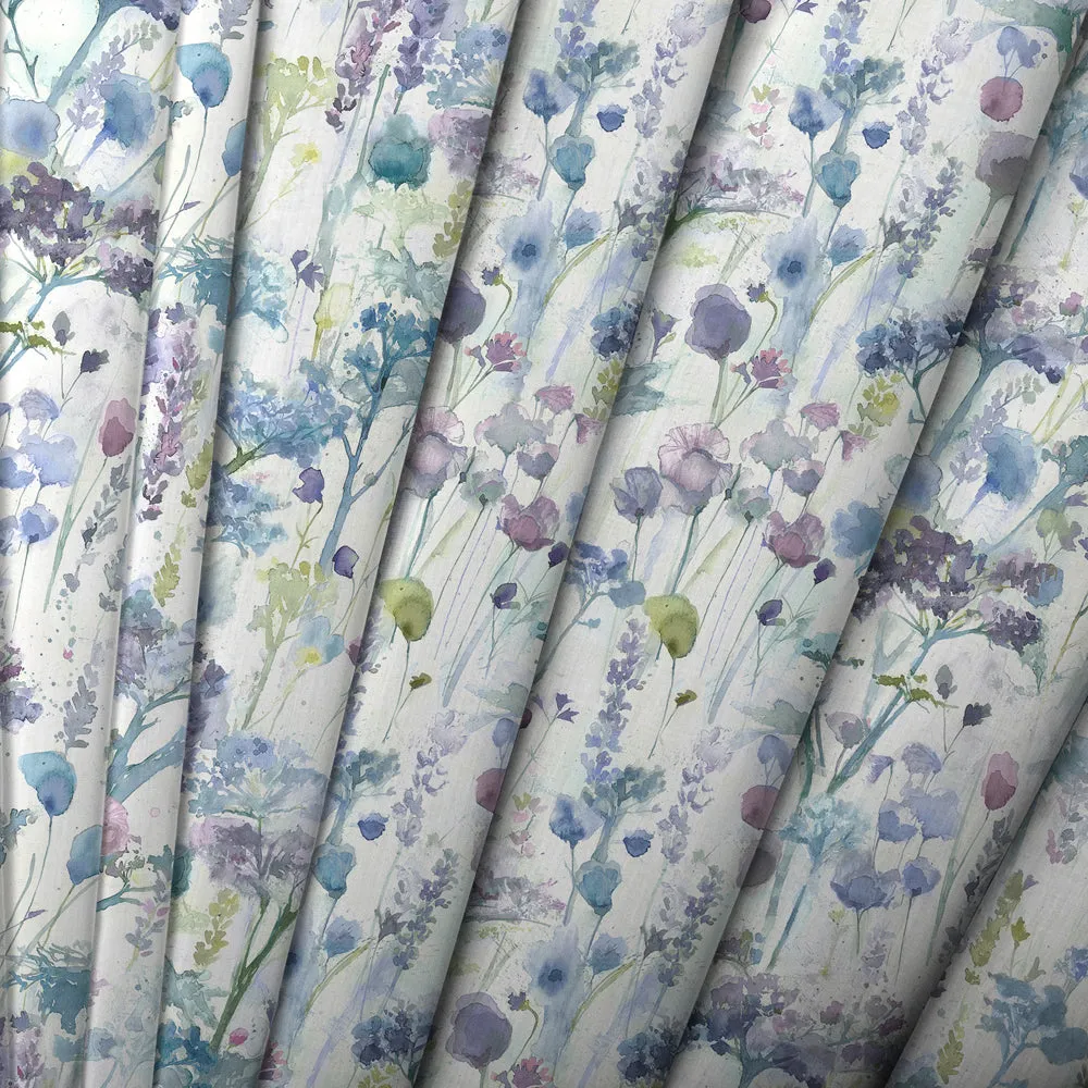 Ilinizas Printed Cotton Made to Measure Roman Blinds Violet