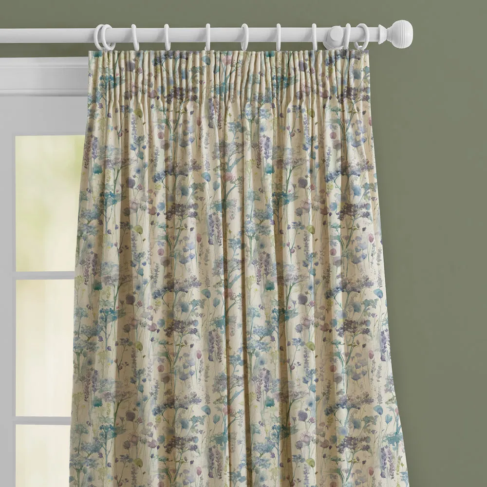 Ilinizas Printed Made to Measure Curtains Violet Natural