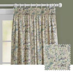Ilinizas Printed Made to Measure Curtains Violet Natural modern fashion rug  