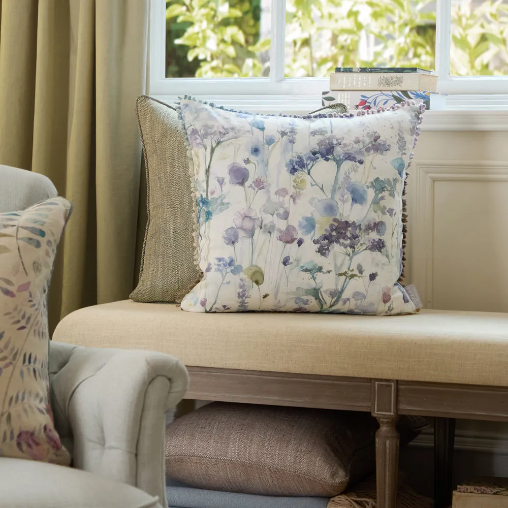Ilinizas Printed Square Cushion Violet