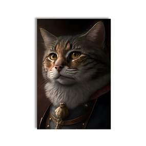 Imperial Cat by Juliano de Araujo framed mural artwork