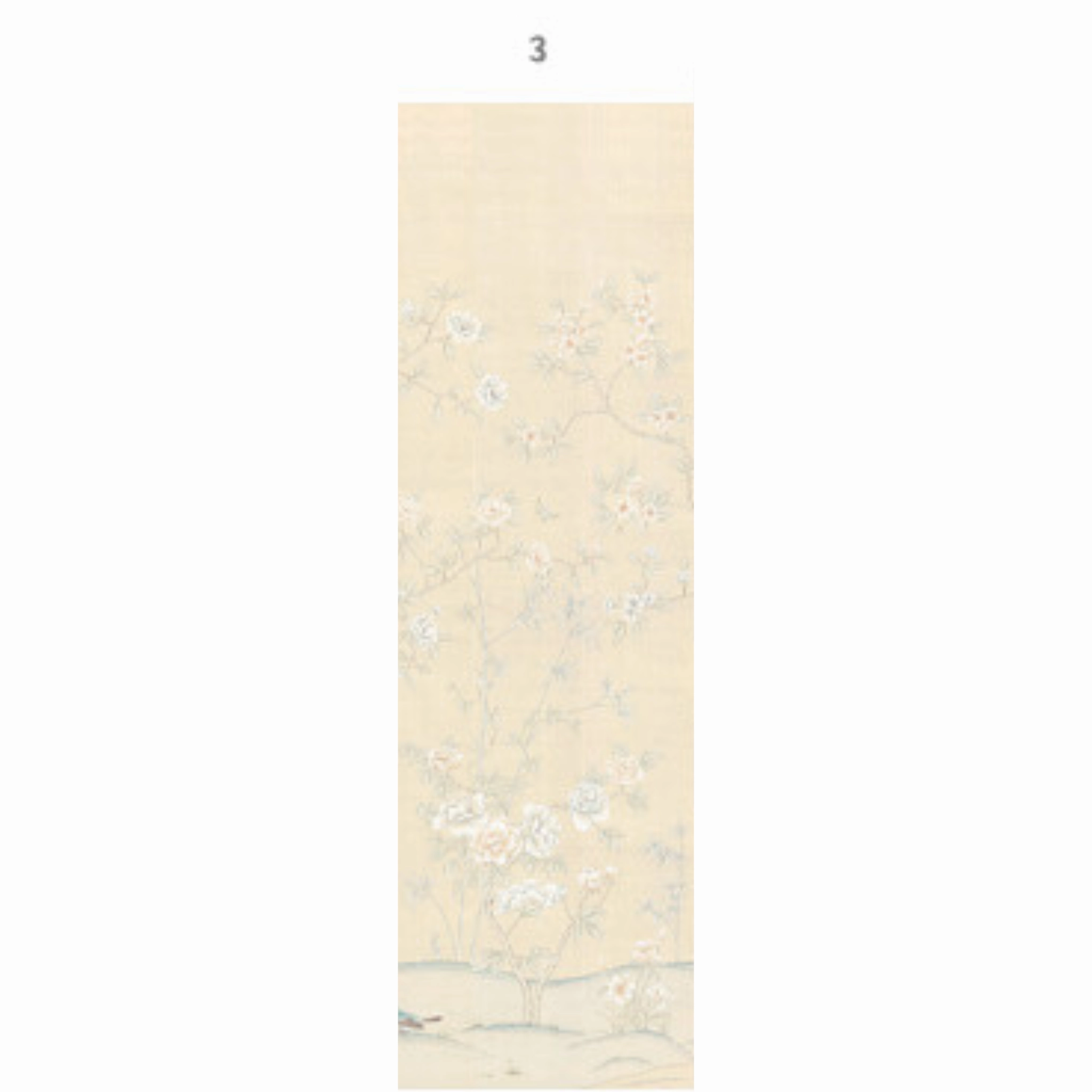 Imperial Garden Beige Chinoiserie Mural Wallpaper Panels