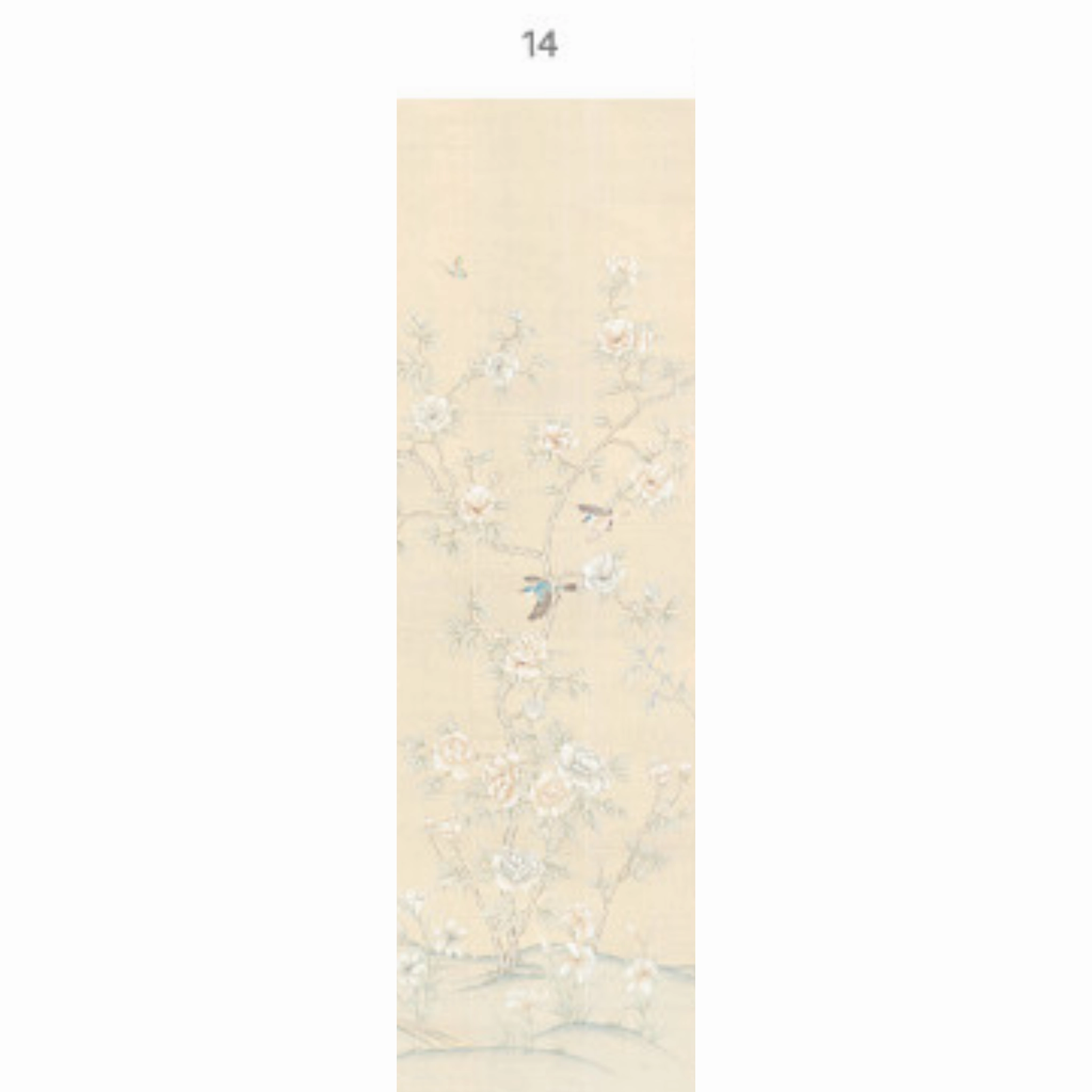 Imperial Garden Beige Chinoiserie Mural Wallpaper Panels