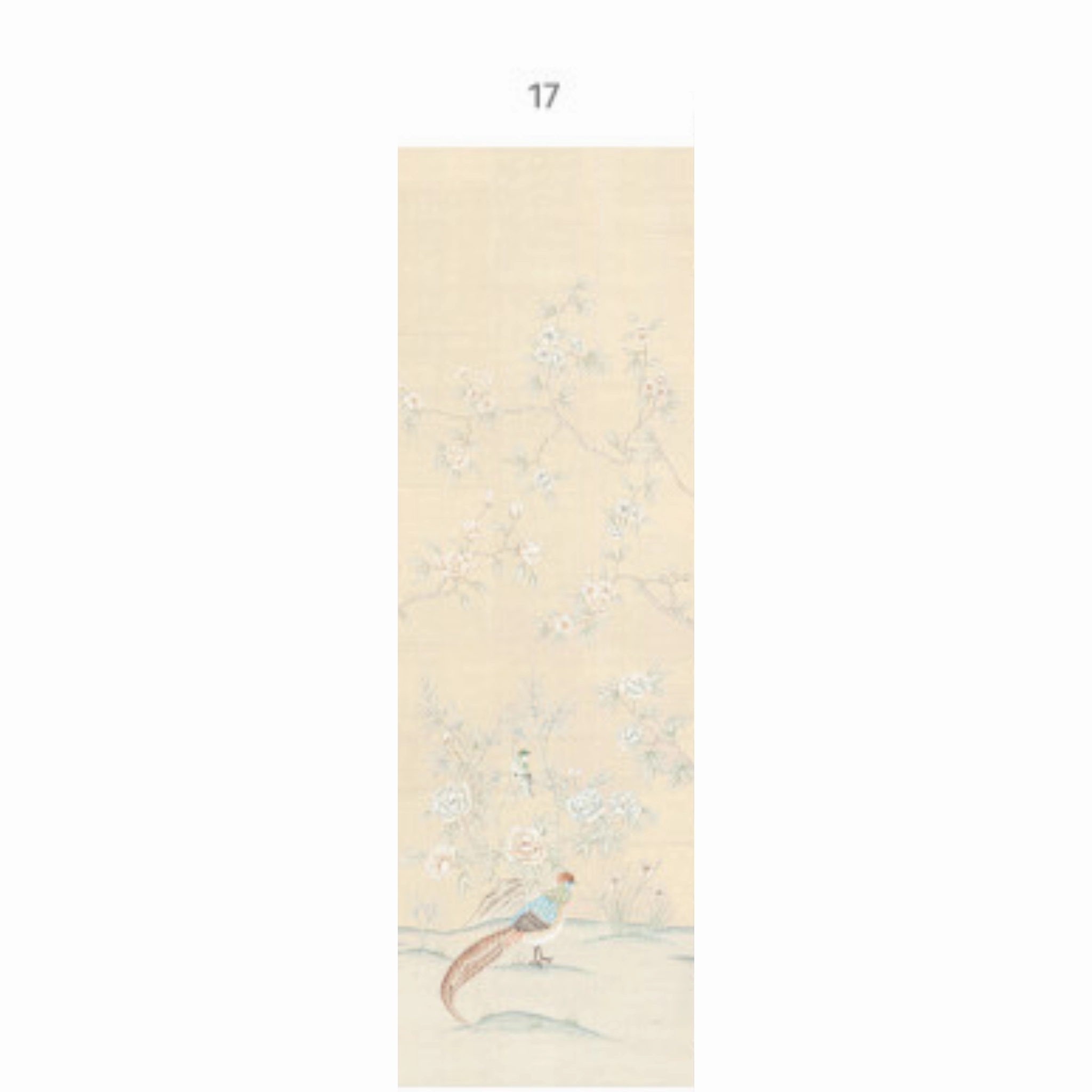 Imperial Garden Beige Chinoiserie Mural Wallpaper Panels