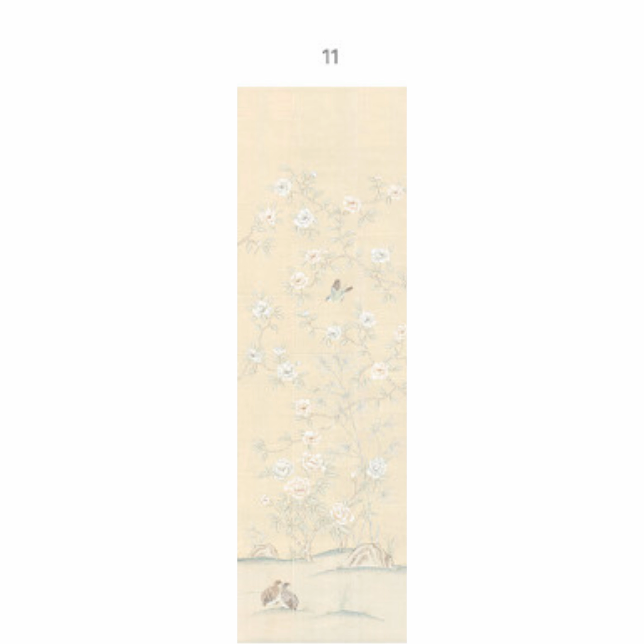 Imperial Garden Beige Chinoiserie Mural Wallpaper Panels