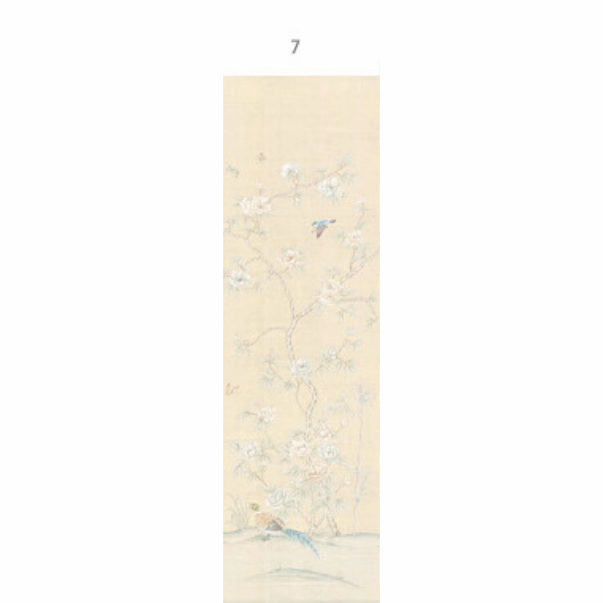 Imperial Garden Beige Chinoiserie Mural Wallpaper Panels