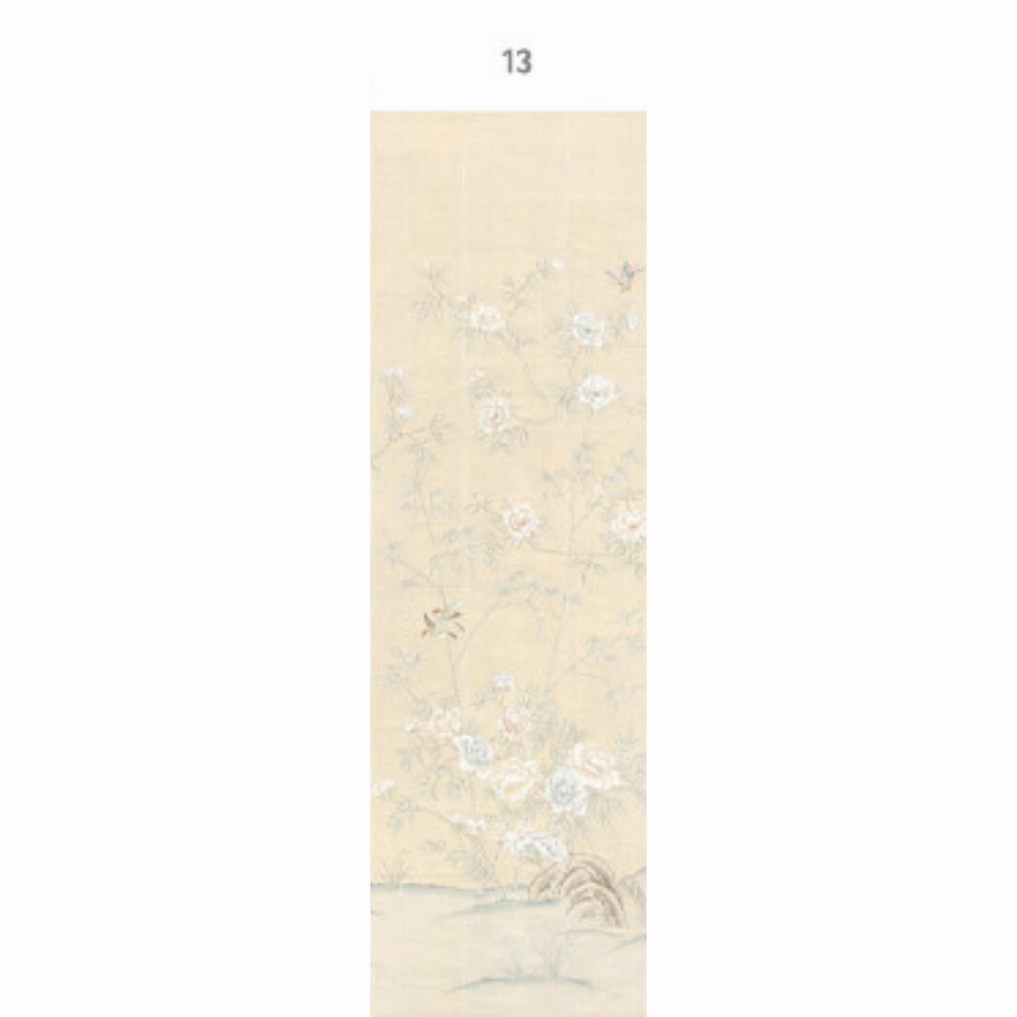 Imperial Garden Beige Chinoiserie Mural Wallpaper Panels
