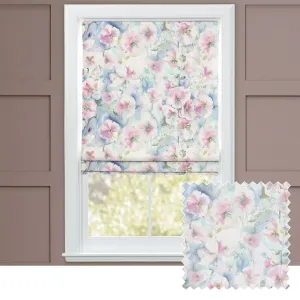 Isabela Printed Cotton Made to Measure Roman Blinds Summer chic floor carpet  
