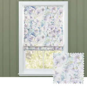 Isabela Printed Cotton Made to Measure Roman Blinds Violet chic floor carpet  
