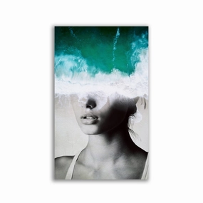 It comes and goes in waves by Mr. Underdott framed mural artwork