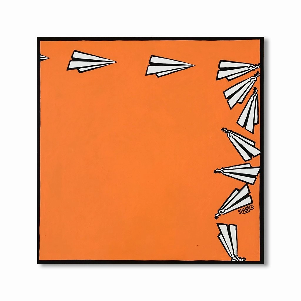 It isn`t fun anymore No1 by Spanjer framed mural artwork