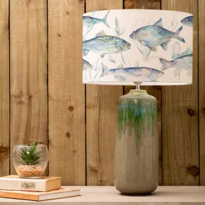 Ives Waters Eva & Neo Complete Table Lamp Jade/Marine modern fashion rug  